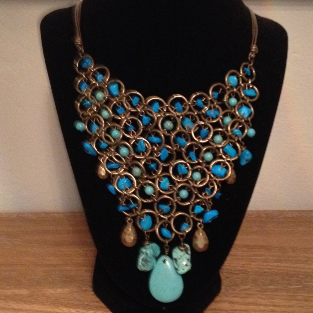 Turquoise Stone Necklace.